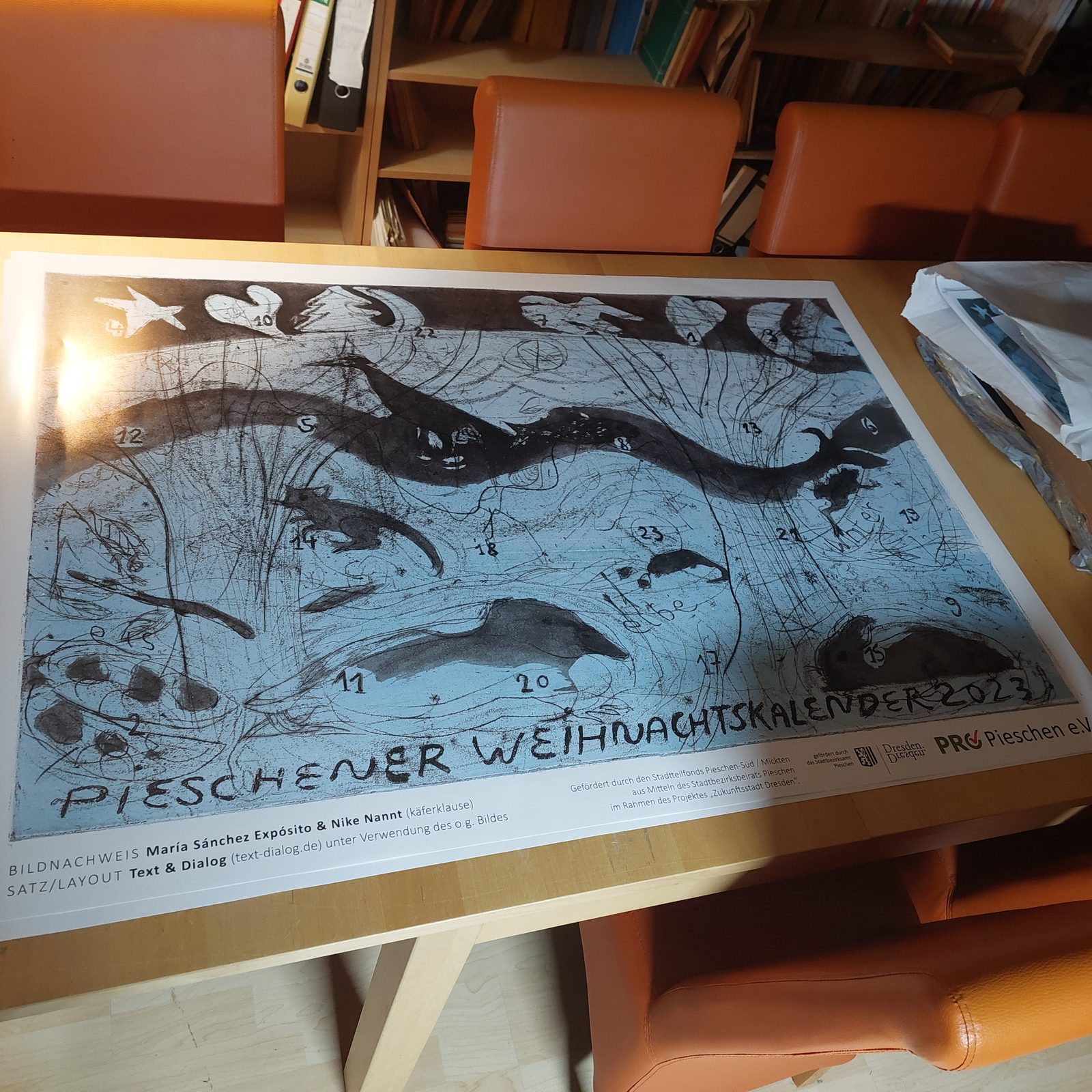 Arbeit am Kalender 2023