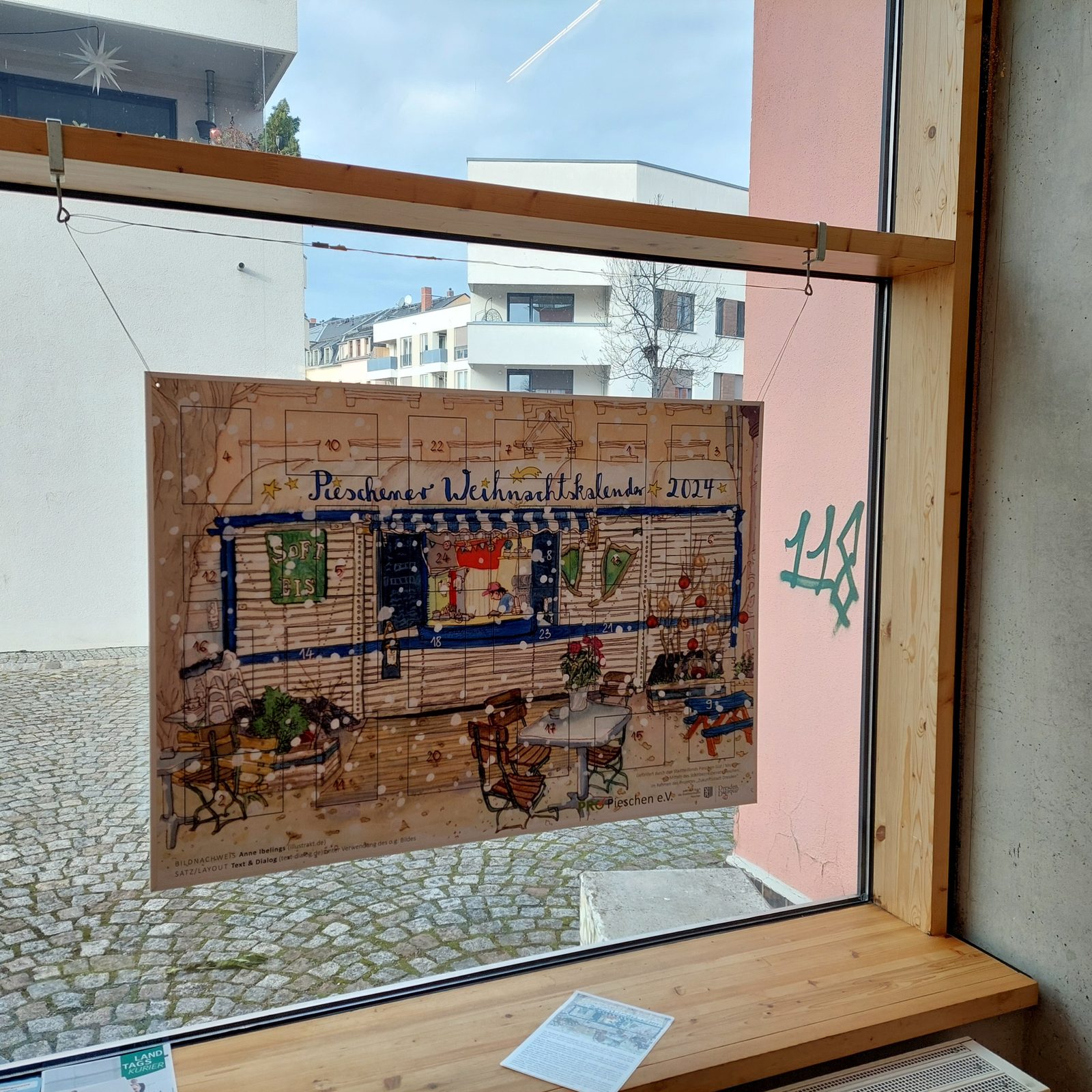 Kalender 2024 in der Bibliothek Pieschen