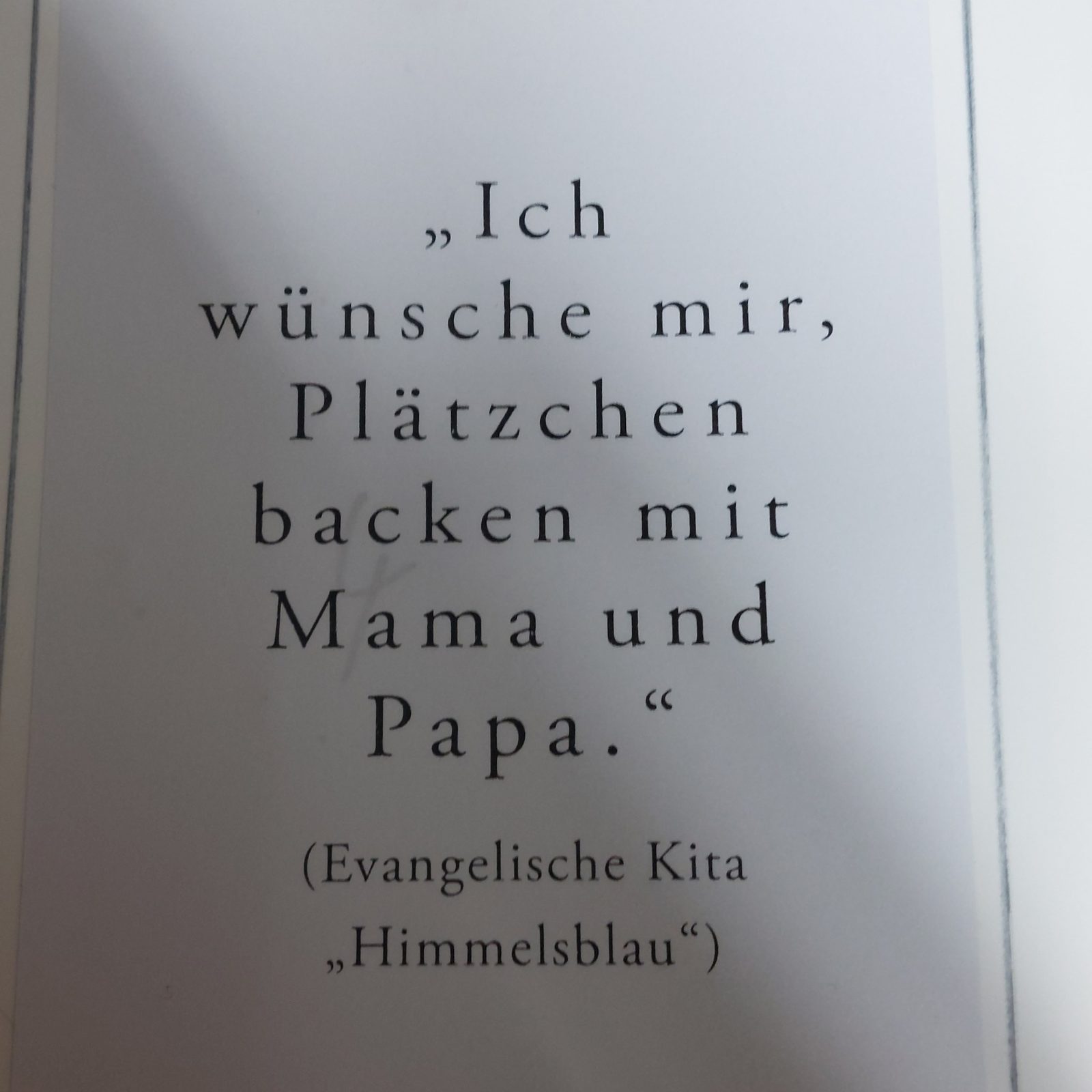 Gedrucktes WeihnachtsWunschWort 2025